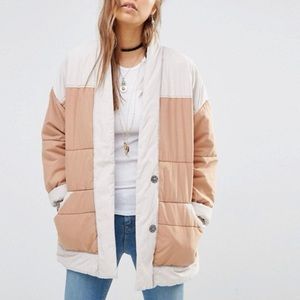 Free People Poplin Quilted Jacket